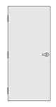commercial flush metal door